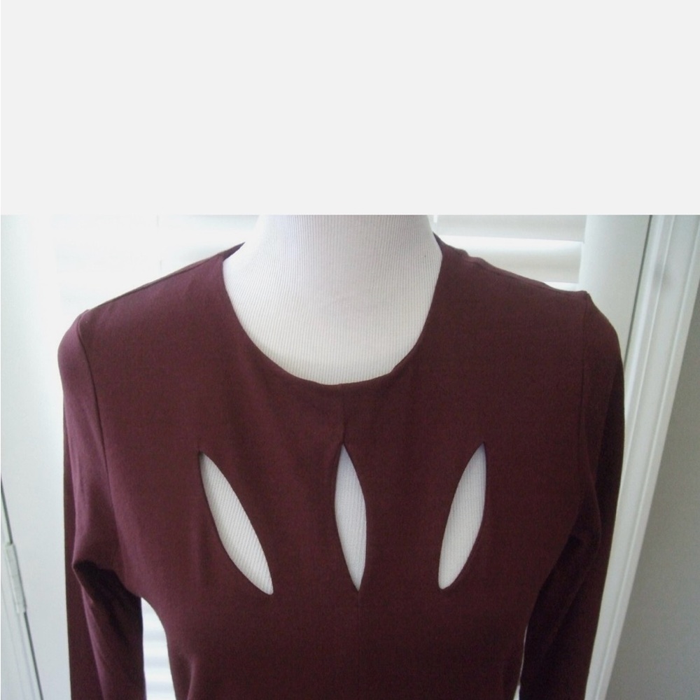 Synergy Organic Clothing Long Sleeve Dress - Burgundy